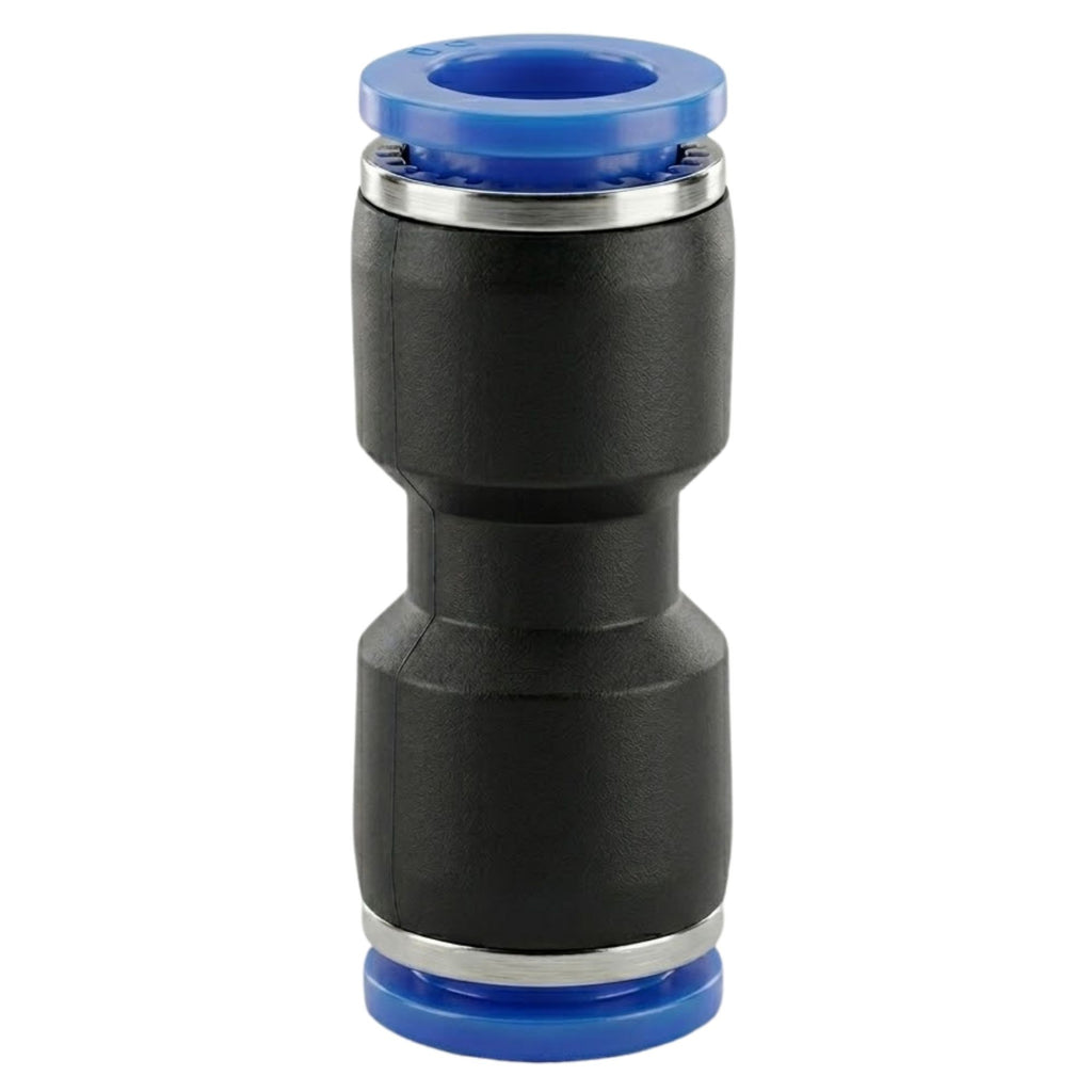 Pneumatic Push-In Air Fitting – Straight Plastic Union 3/8" Tube | Truck & Trailer Air Line Connector